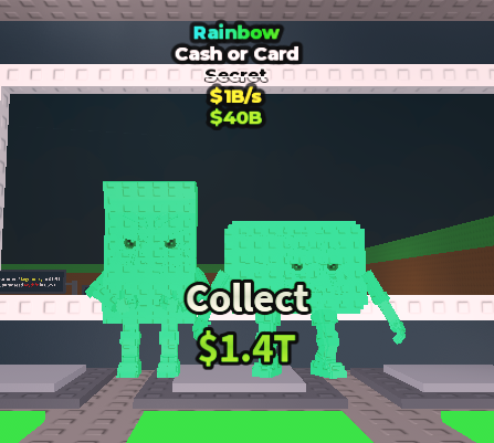 Cash or Card Rainbow 1B/s ⭐️