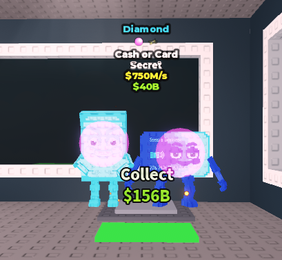 Cash or Card Diamond 750M/s 👽