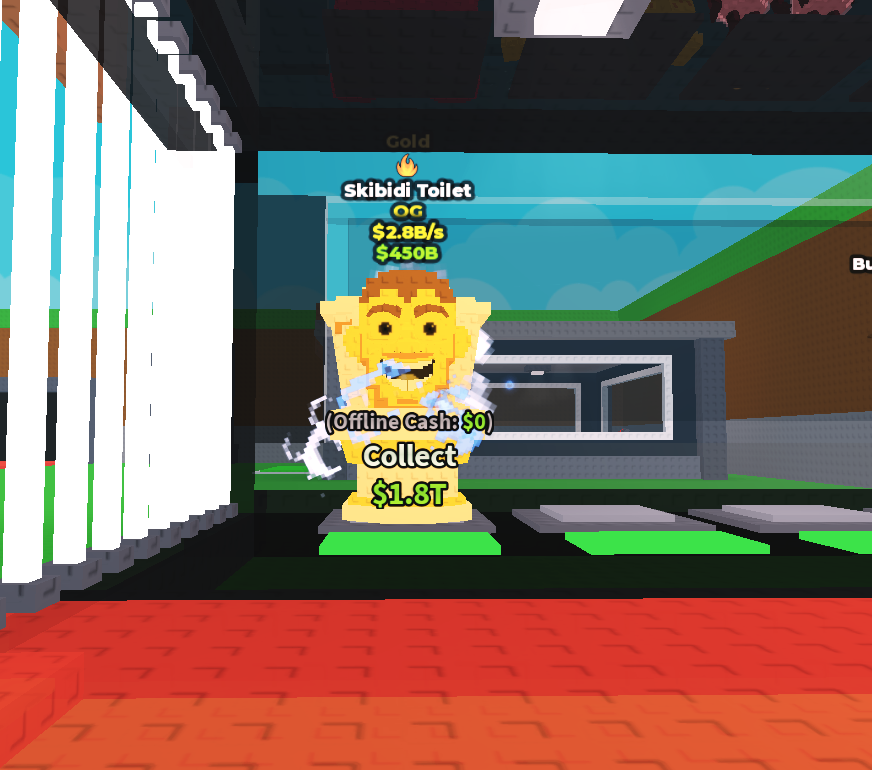 Skibidi Toilet Gold 2.8B/s
