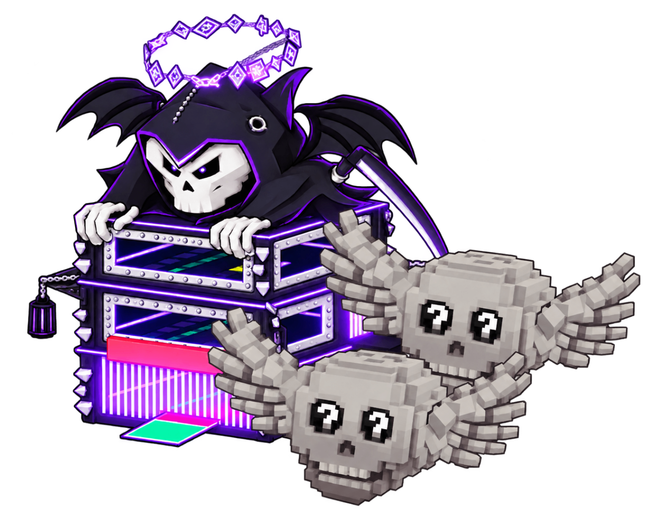 Reaper Base + 2 Premium Skull Blocks
